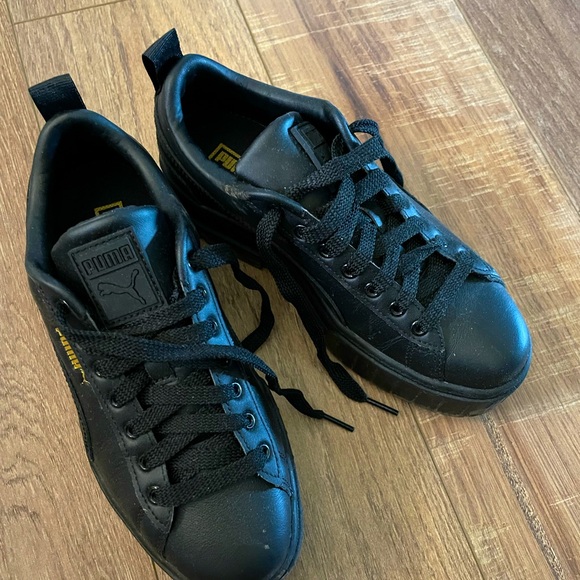 Puma platform sneakers black gold - Picture 2 of 2